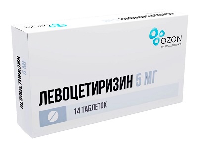 Левоцетиризин таб. 5мг №14 от аллергии (Озон)