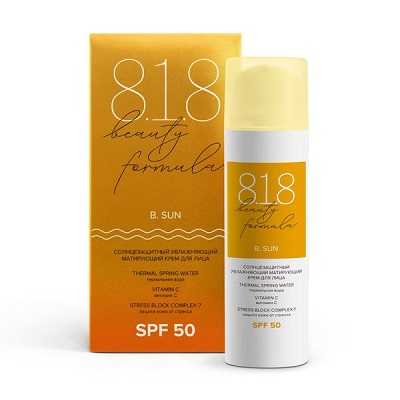 8.1.8 beauty formula Estiqe солнцезащитный увлажняющий матирующий крем д/лица SPF50 50мл