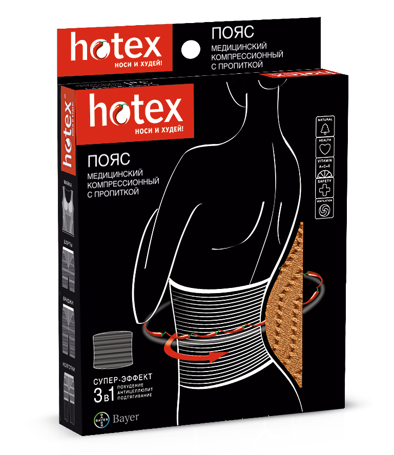 Hotex пояс-корсет корректирующий бежевый